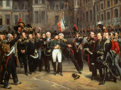 Loskamilos1 - Pożegnanie Napoleona z Gwardią Cesarską, 20 kwietnia 1814 roku, obraz w...