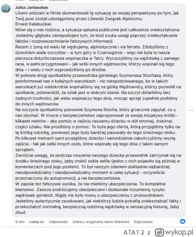 ATAT-2 - @ATAT-2: A jednak sytuacja może nie być taka prosta i Tatromaniak znowu leci...