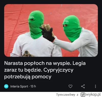 Tymczas0wy - Cypr w strachu. Łaaaaa.
#mecz