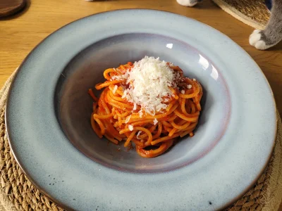 klefonafide - Zrobiłem spaghetti na domowym przecierze

#gotujzwykopem #foodporn