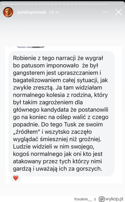fraulein__ - Czasami jak czytam te wiadomości, które Janek udostępnia, to widzę co oz...