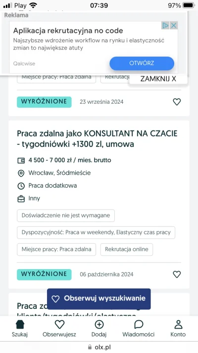 dorodny-agrest - Patrzę na oferty pracy dodatkowej i 95% to takie gowno XD. Dosłownie...