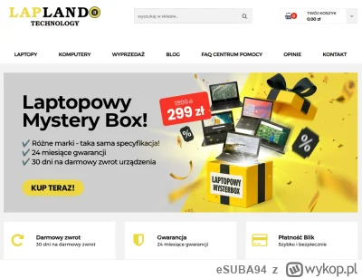 eSUBA94 - wyskoczyła mi ułomna denna reklama sklepu z laptopami i elektroniką, główny...