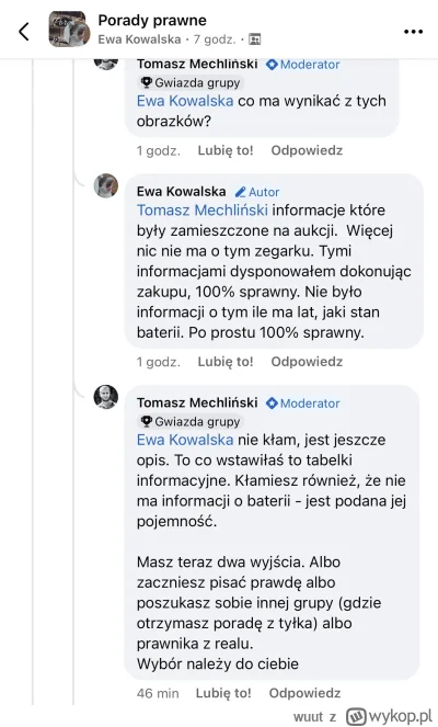 wuut - Jest taka grupa na FB - Porady prawne - i jak sama nazwa wskazuje, ludzie pyta...