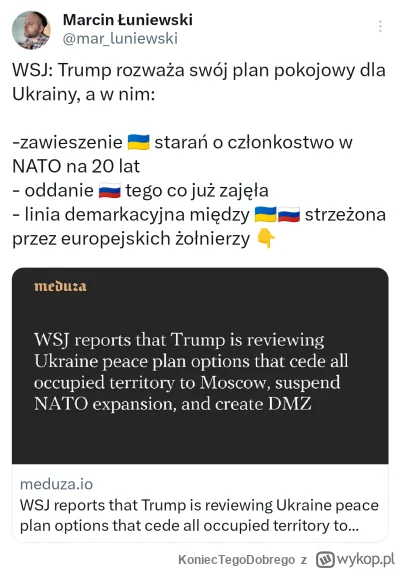 KoniecTegoDobrego - Niby dlaczego roSSja miałaby akceptować te warunki? xD

Zachód ok...