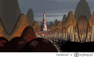 TenXen47 - Widok na miasto tuż przed atakiem Aku z samurai Jack.
#grafika #art #cieka...