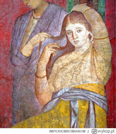 IMPERIUMROMANUM - Młoda kobieta przyglądająca się oglądającemu

Fresk rzymski ukazują...