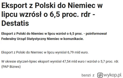 banzi - Złe Niemcy Polske nam wykupują! Batyr ratunku !!!1!!

#gielda #ekonomia #gosp...