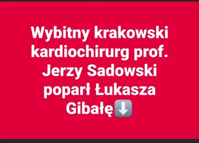 Lardor - #krakow zagłosuj na gibalontko bo jakiś lekarz go popiera. Niech ta żałosna ...