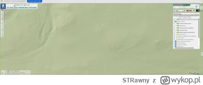 STRawny - @STRawny: Przykład mapy lidar gdzie widzimy ścieżki w gęstym lesie