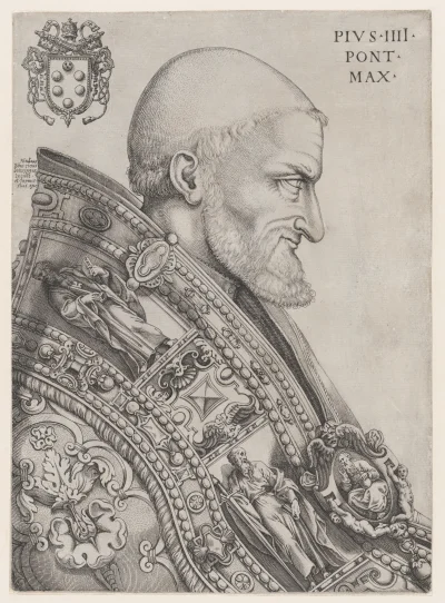Loskamilos1 - Portret papieża Piusa IV, który pełnił najwyższą kościelną funkcję w la...