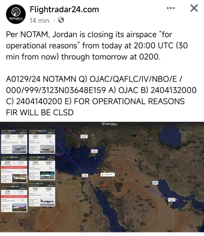 byferdo - Jordania zamyka swoją przestrzeń powietrzną 
#izrael #bliskiwschod #iran #w...