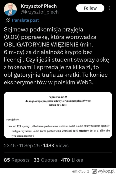 emjot86 - Ładnie się tam bawią 
https://x.com/krzysztof_piech/status/1966249580896674...