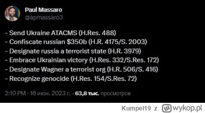 Kumpel19 - Projekty ustaw zarejestrowane w Senacie USA:

- Wysyłka ATACMS na Ukrainę
...
