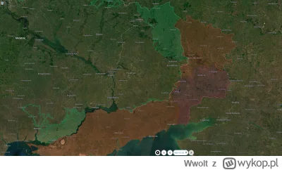 Wwolt - 1. Pierwsza kontrofensywa Ukraińska, teren na zielono to teren odbity
2. Drug...