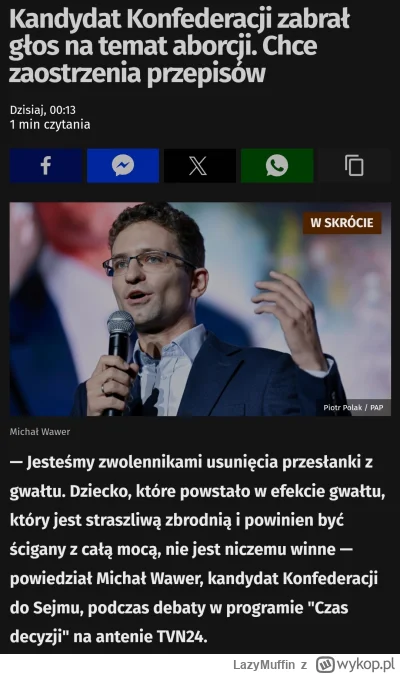 LazyMuffin - #bekazkonfederacji Spokojnie, Polki wytrzymają (ʘ‿ʘ) #polityka