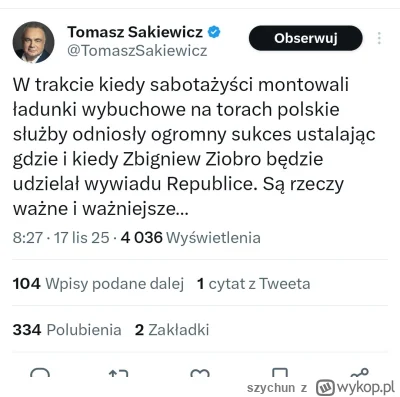 szychun - #polityka #bekazpisu u Tomka stabilnie, ciągle bez leków