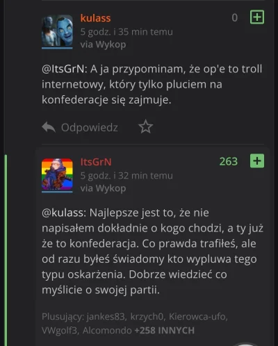 agdybytak - @kulass: zero plusów LITERALNIE ZERO XD vs 263