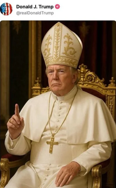 NieDlaWykopka - Trump powiedział, że chciałby być papieżem, a potem wrzucił takie coś...