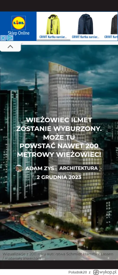 Poludnik20 - #warszawa #architektura
„Wysokościowiec, który stoi przy Rondzie ONZ, je...