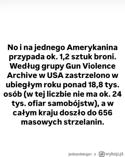 jadepobiegac - Ej #konfederacja bo wy się znacie, ile jest sztuk broni średnio na gło...