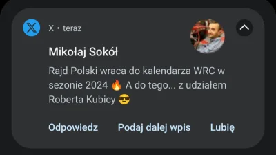 RitmoXL - Wrucił!!!!!!! #f1 #kubica #wrc #motorsport ( ͡° ͜ʖ ͡°)