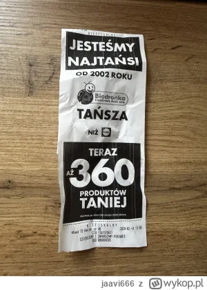 jaavi666 - #biedronka #lidl #afera

Dzisiejsze zakupy i taki paragon, im chyba jeszcz...