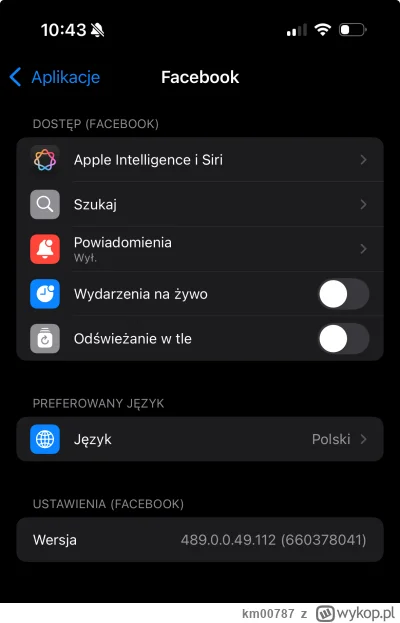 km00787 - Czy jeśli wyłączę odświeżanie w tle dla aplikacji (#facebook w tym wypadku)...