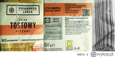 wkto - #listaproduktow
#chlebtostowy pszenny Piekarnia w Sercu Lidla #lidl
aktualny s...