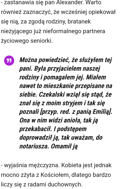 Widelec_ - Największa tragedia to tej babci. Księżulo to jedna sprawa, ale "kochająca...
