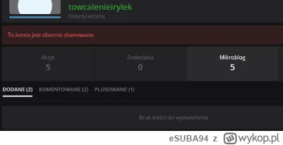 eSUBA94 - 2 posty na tagu z multikonta i odrazu ban + kasacja postów totalna

#awantu...