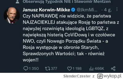 SlenderCzester - nie mam słów na tego zdziadziałego kretyna
#korwin #rosja #wojna