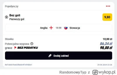 RandomowyTyp - @Uppsala: Trzymam kciuki za Anglikow