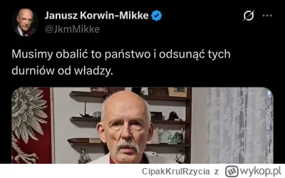 CipakKrulRzycia - #korwin #polityka #bekazkonfederacji
Flaszki by nie obalił...