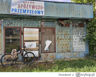 Deadend - Poranna przejażdżka i relikt polskiej republiki ludowej
#rower #zdjecia #fo...