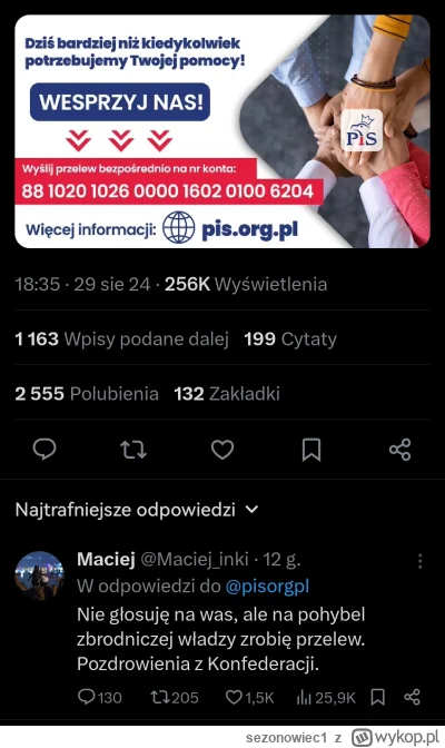 sezonowiec1 - Konfederaci będą pisowcom sponsorować kampanie wyborczą XDDDD
Mordo, ko...