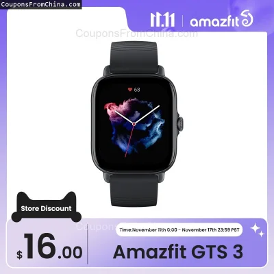 n____S - ❗ Amazfit GTS 3 Smart Watch [EU]
〽️ Cena: 83.33 USD (dotąd najniższa w histo...