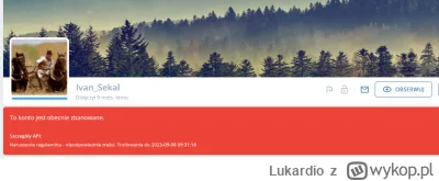 Lukardio - https://wykop.pl/ludzie/Ivan_Sekal  jak zwykle fan patostremow to onuca

-...