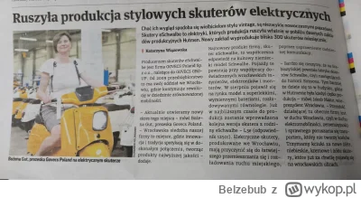 Belzebub - We Wrocławiu funkcjonuje niemiecka montownia elektrycznych skuterów. Oczyw...