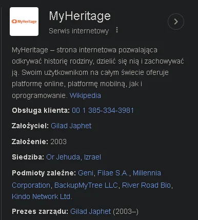 SZESCIOPAK_HARNASIA - >Myheritage

@Pabick: oddawanie wlasnego dna do bazy zydkowi i ...