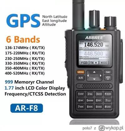 polu7 - Wysyłka z Europy.

[EU-CZ] ABBREE AR-F8 GPS Walkie Talkie w cenie 62.99$ (269...