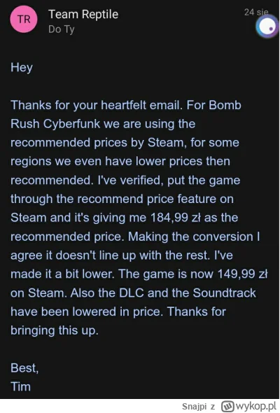 Snajpi - Jak wiemy, ceny gier na steamie, w Polsce to jakaś porażka. Widząc że nikt n...