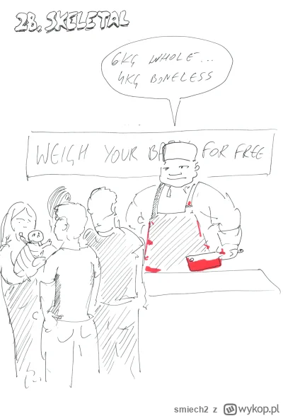 smiech2 - #inktober #magg #rysujzwykopem

28. SKELETAL

W nawiązaniu do pewnego dowci...