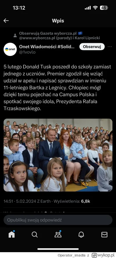 Operator_imadla - #trzaskowski jest już idolem małych dzieci, nie jacyś bohaterowie z...
