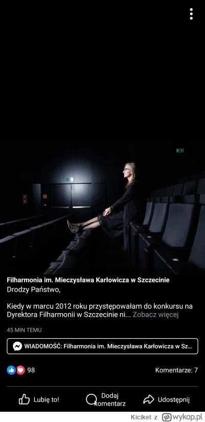 Kiciket - Pani dyrektor Filharmonii pokazuje jak prawidłowo siadać na koncercie ¯\(ツ)...