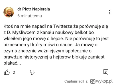 CaptainTroll - #napierala Zabrakło tylko: Brońcie mnie. No jak tak można szkalować do...