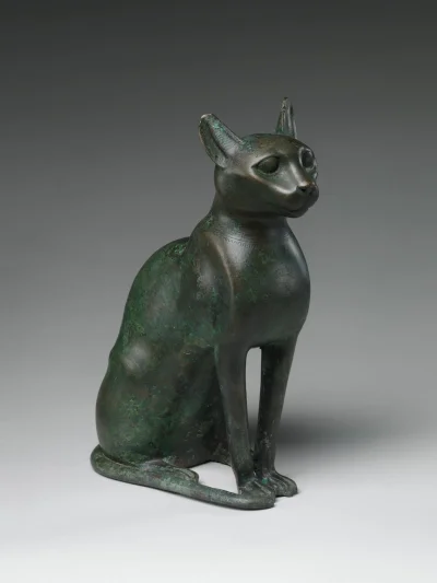 Loskamilos1 - Statuetka kota stworzona, by zostać pojemnikiem na zmumifikowanego zwie...