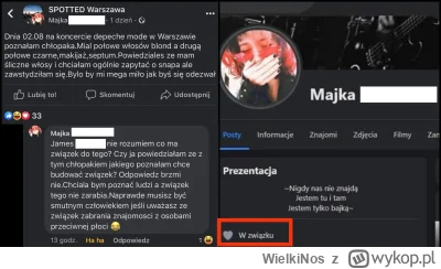 WielkiNos - Ciekawe czy gdyby jej chłopak szukał na spotted dziewczyny z koncertu, kt...