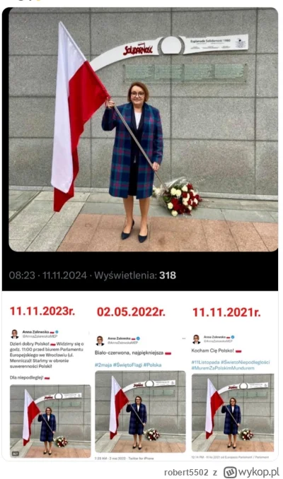 robert5502 - Zalewska juz czwarty rok stoi. Nawet ciuchów nie zmienia ( ͡º ͜ʖ͡º)
#bek...