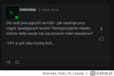 RomskaPaloUl_Laputa - 2022, USD po 5 PLN: Mówię ci mordo, tylko frajer zarabia w złot...